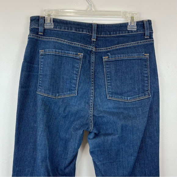 L.L. Bean Classic Fit Dark Straight Leg Blue Jeans Women’s Size 10 - Picture 5 of 13